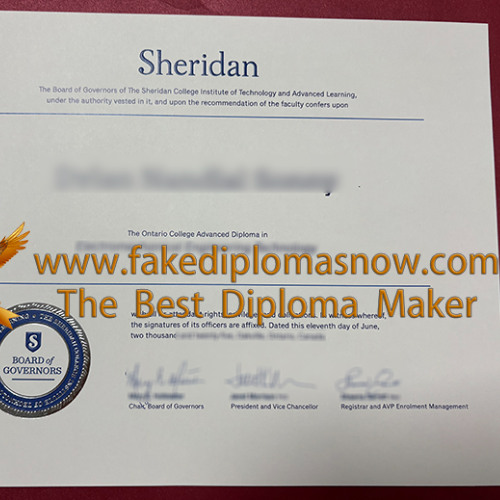 Buy a Sheridan College diploma online