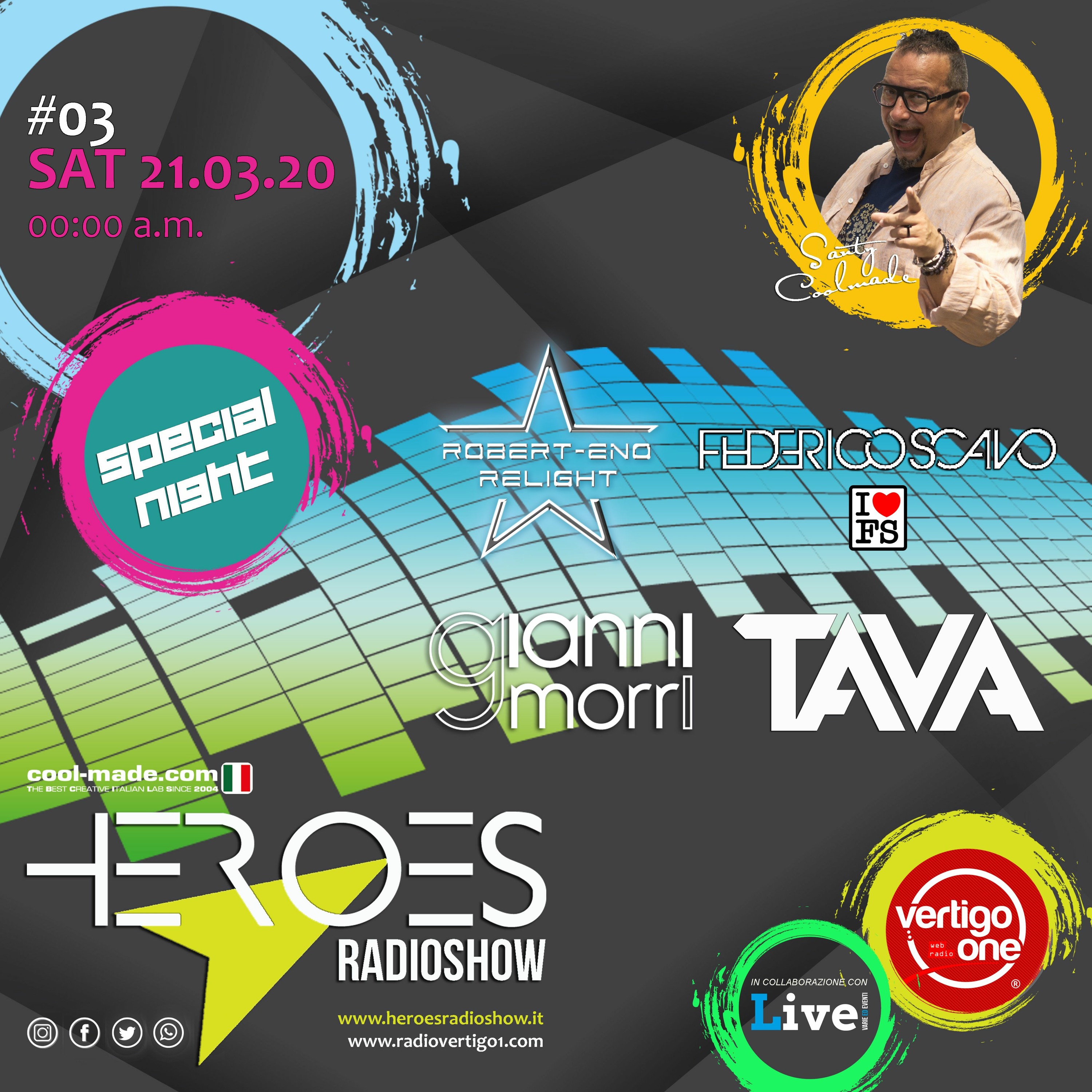 #03/2020 HEROES SpecialNight with RobertEno+Scavo+Morrii+Tava episode artwork