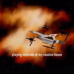 playing nintendo at my cousins house - powerline traps airplane