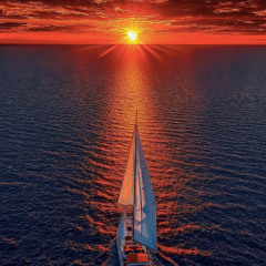Sailboat at Dawn