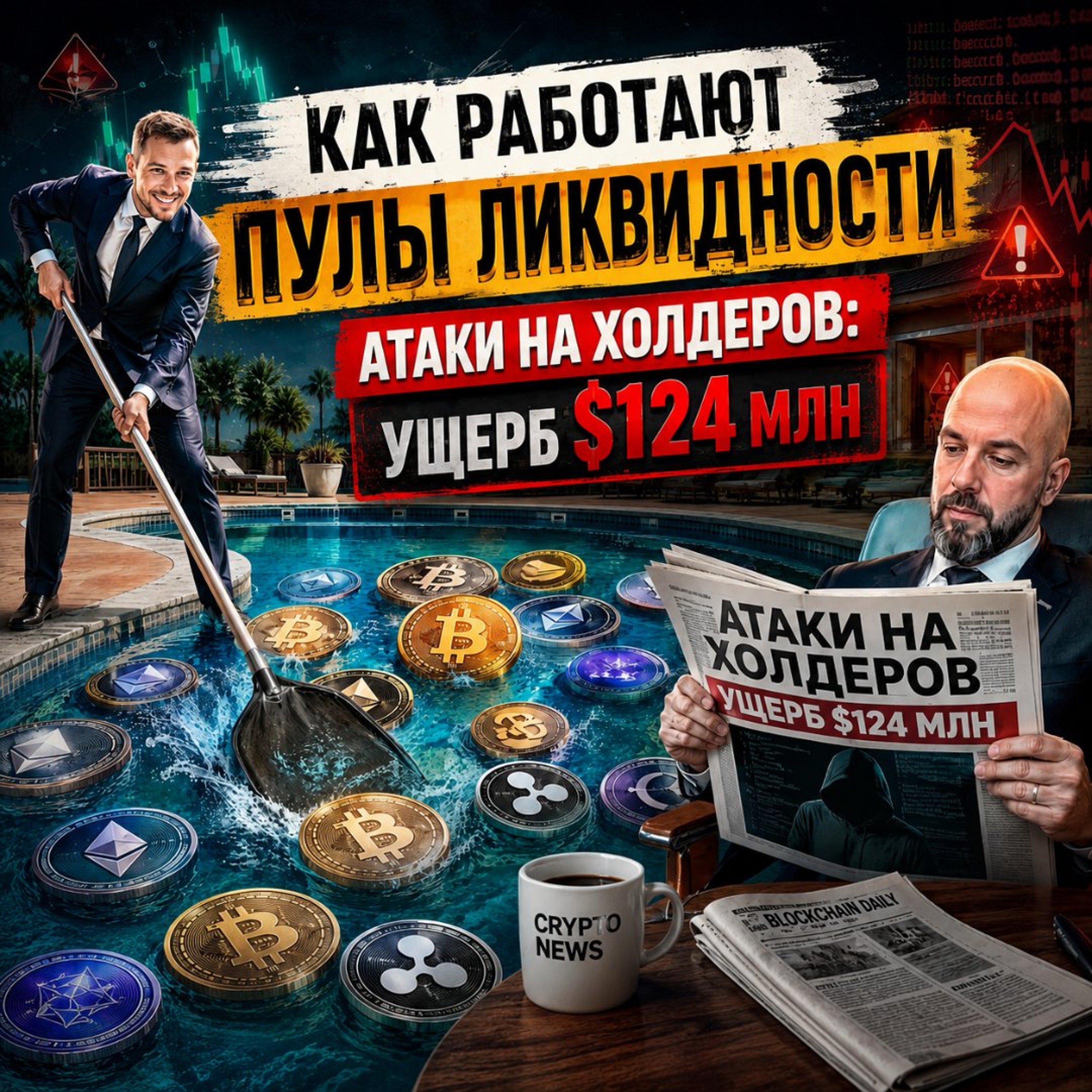 КАК РАБОТАЮТ ПУЛЫ ЛИКВИДНОСТИ / Атаки на холдеров: ущерб $124 млн