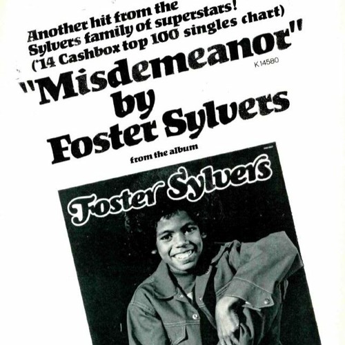Stream Foster Sylvers - Misdemeanor Mr. K Remix (Rare) by Dj Lord