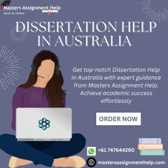 Best Dissertation Help In Australia