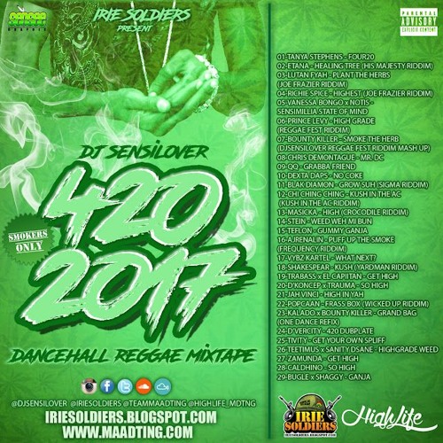 420 DANCEHALL REGGAE MIXTAPE 2017 DJ SENSILOVER (RE-UPLOAD)