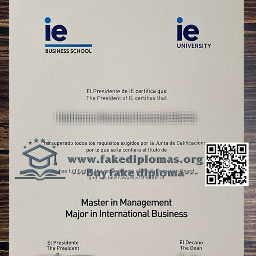 How long to buy IE University fake degree?