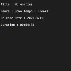 No Worries / Downtempo, Breaks Mix Set