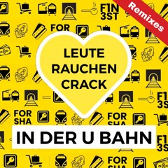 Leute rauchen Crack in der U Bahn