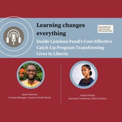 James Kiawoin - Inside Luminos Fund’s Cost-Effective Catch-Up Program Transforming Lives in Liberia