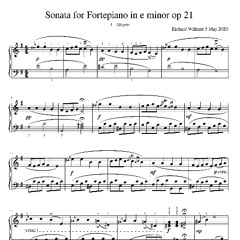 Sonata in e minor op 21 - I - Allegro (Played on an early XX century Blüthner)