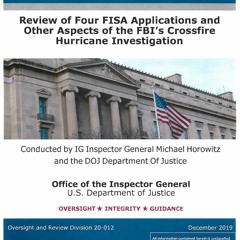 Ebook Review of Four FISA Applications and Other Aspects of the FBI?s Crossfire Hurricane Inves