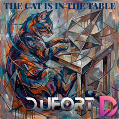 The cat is in the table