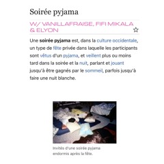La pyjama party de kl2a n°4 • Takeover by friends : Vanillafraise, Fifi Mikala & Elyon