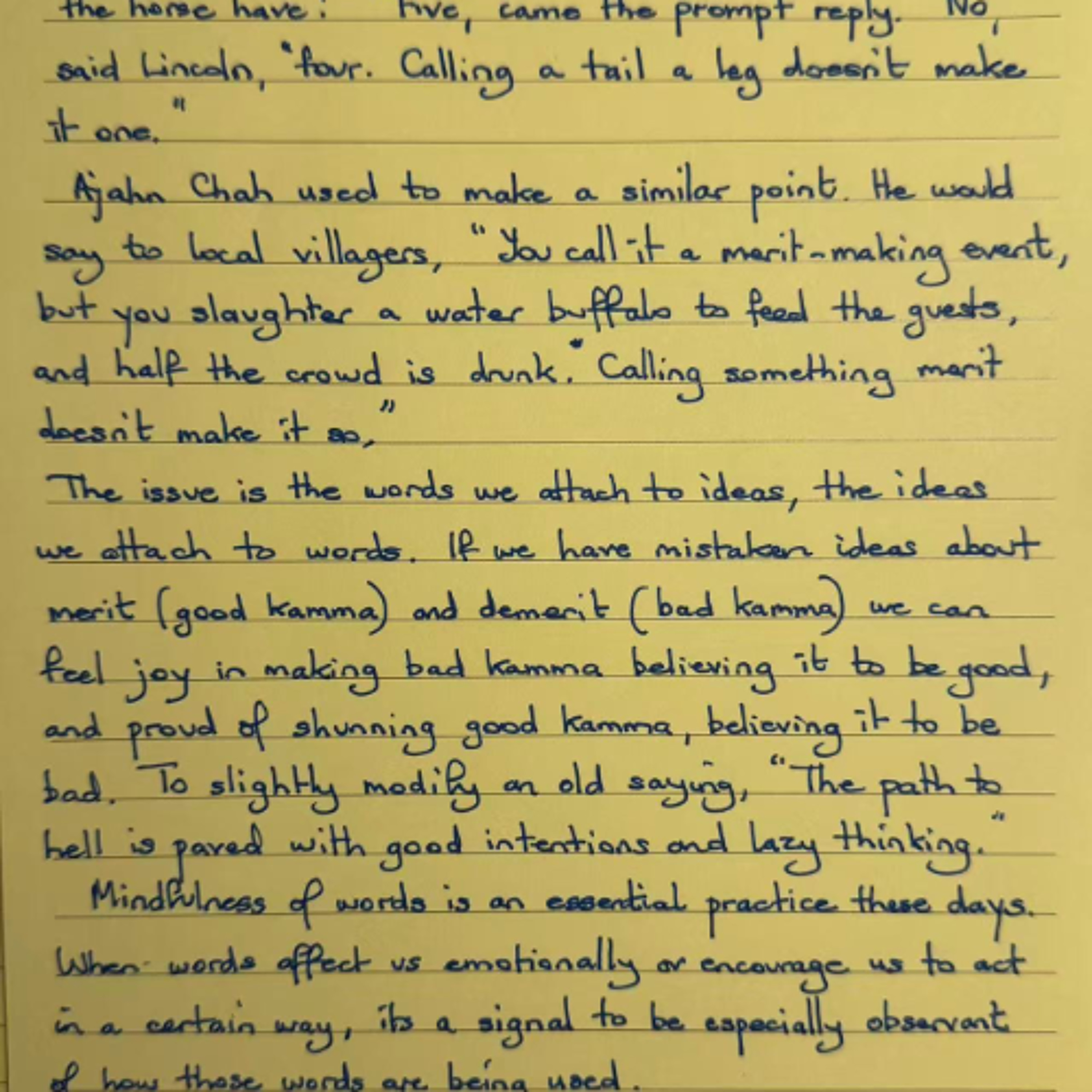 Foglietto Giallo del 30 agosto 2025 sulla consapevolezza delle parole