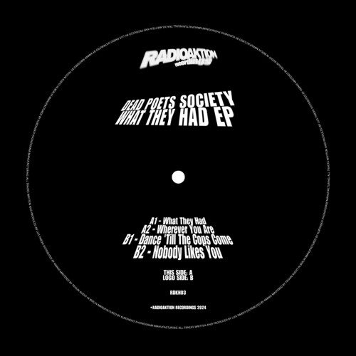 Stream RDKN03 - Dead Poets Society - What They Had EP by