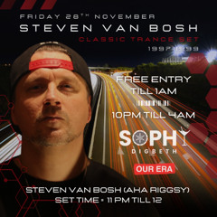 Steven Van Bosh - Live DJ Set @ Sophy - Digbeth - 28/11/2025 (Classic Trance 1997-1999)