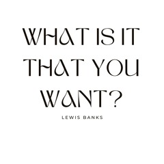 What Is It That You Want- Lewis Banks