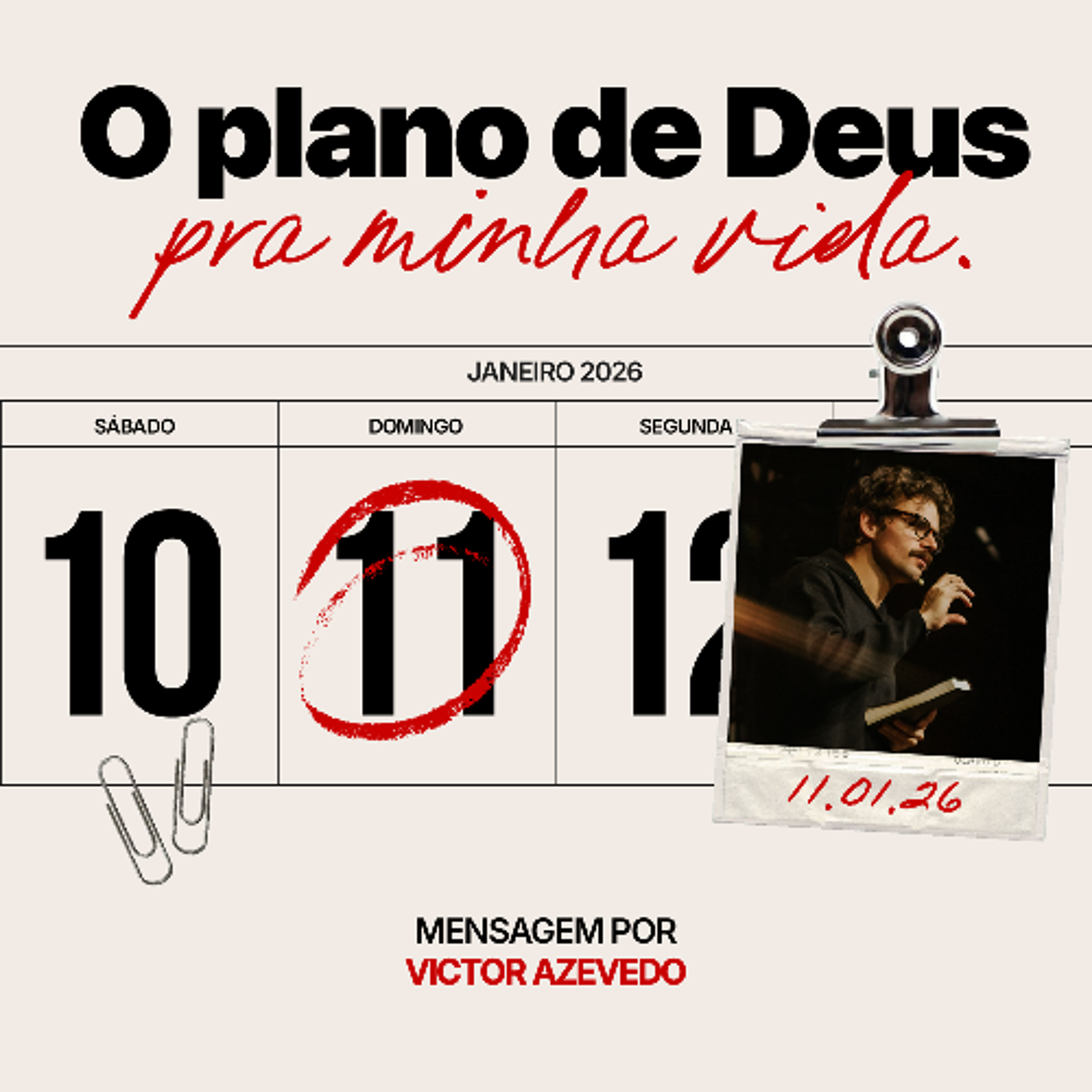 Celebração de Domingo | Igreja Por Amor | Victor Azevedo | 11 de Janeiro de 2026