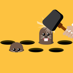 Gasing up your dog like paw patrol put him in a hole whack a mole