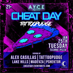 TATTOOPUDGE TECHNO#8 AYCE- CIRCLE OC 1-25-22
