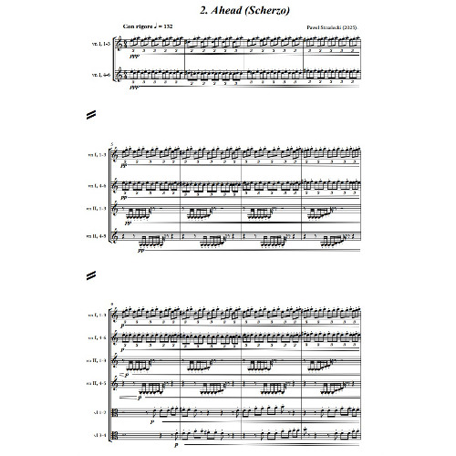 Pawel Strzelecki: 2. Ahead (Scherzo) [Symphony for String Orchestra No. 2 (2025)].