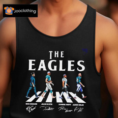 The Eagles Nick Sirianni Jalen Hurts Dandre Swift And Jason Kelce Philadelphia Eagles Signatures Shirt