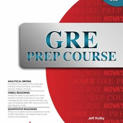 Read ebook [▶️ PDF ▶️] GRE Prep Course free