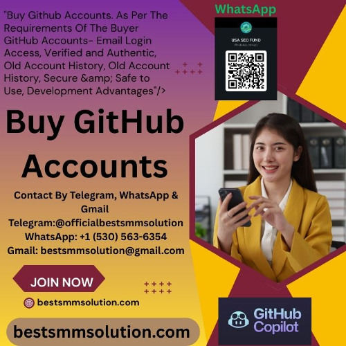 Buy Verified GitHub Accounts - Any Country Verified (Business & Personal): Secure & Instant Access
