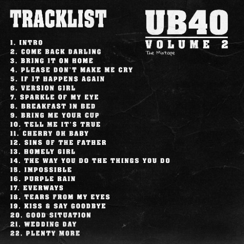 DEMO-UB40 MIXTAPE VOL2-OUT NOW-EMAIL sikx5wohn@gmail.com