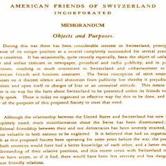 History of the American Swiss Foundation: Celebrating 75 Years on May 1, 2020