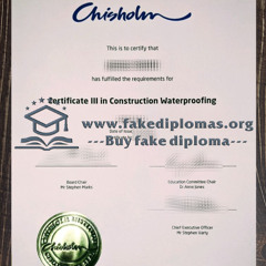 Can i get to buy Chisholm Institute fake certificate?