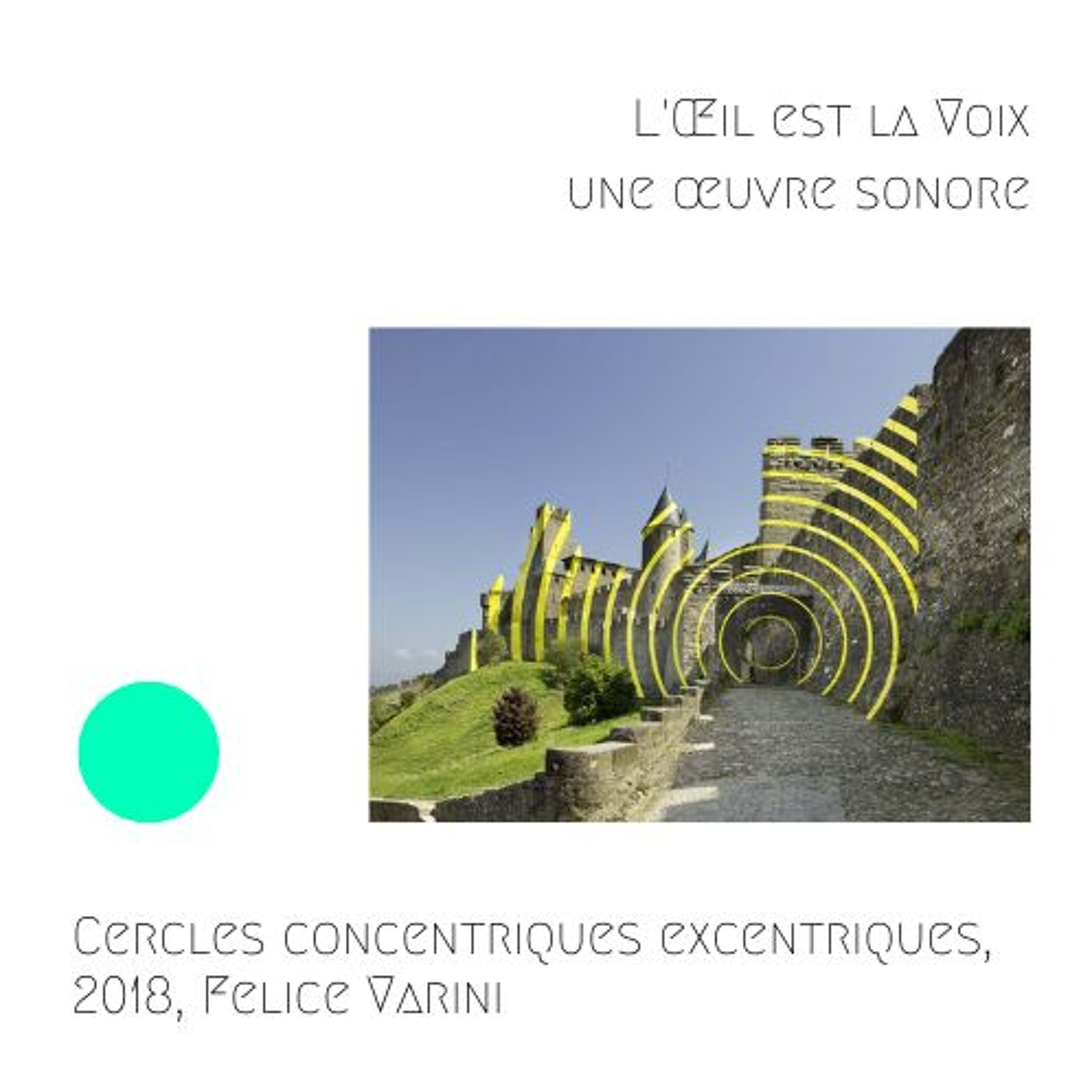 Cercles concentriques excentriques, 2018, Felice Varini