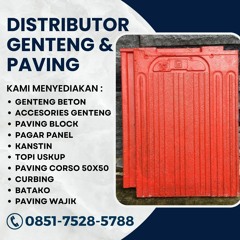 KUAT, WA CALL 0851 - 7528 - 5788, Genteng Beton Kuat