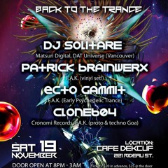 DJ Solitare @ Back To The Trance