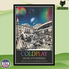 Coldplay June 10 2025 Empower Field At Mile High In Denver, CO Poster