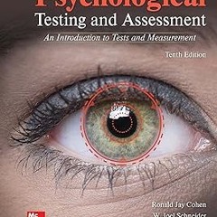 Psychological Testing and Assessment BY: Ronald Jay Cohen (Author) (