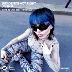 RÉSIDENCE ACT RIGHT avec AVENIR - 26 Octobre 2024