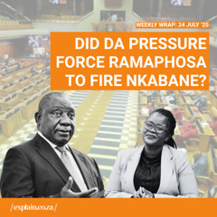 Did DA pressure force Ramaphosa to fire Nkabane? 24 July '25