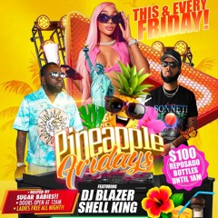 PineApple Fridays  !! LIVE AUDIO SHELL KING / DJ BLAZER Juggling