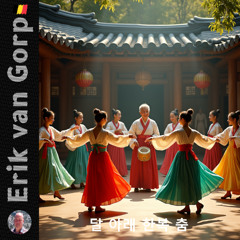 달 아래 한복 춤