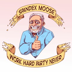 Spandex Moose - Work Hard Party Never
