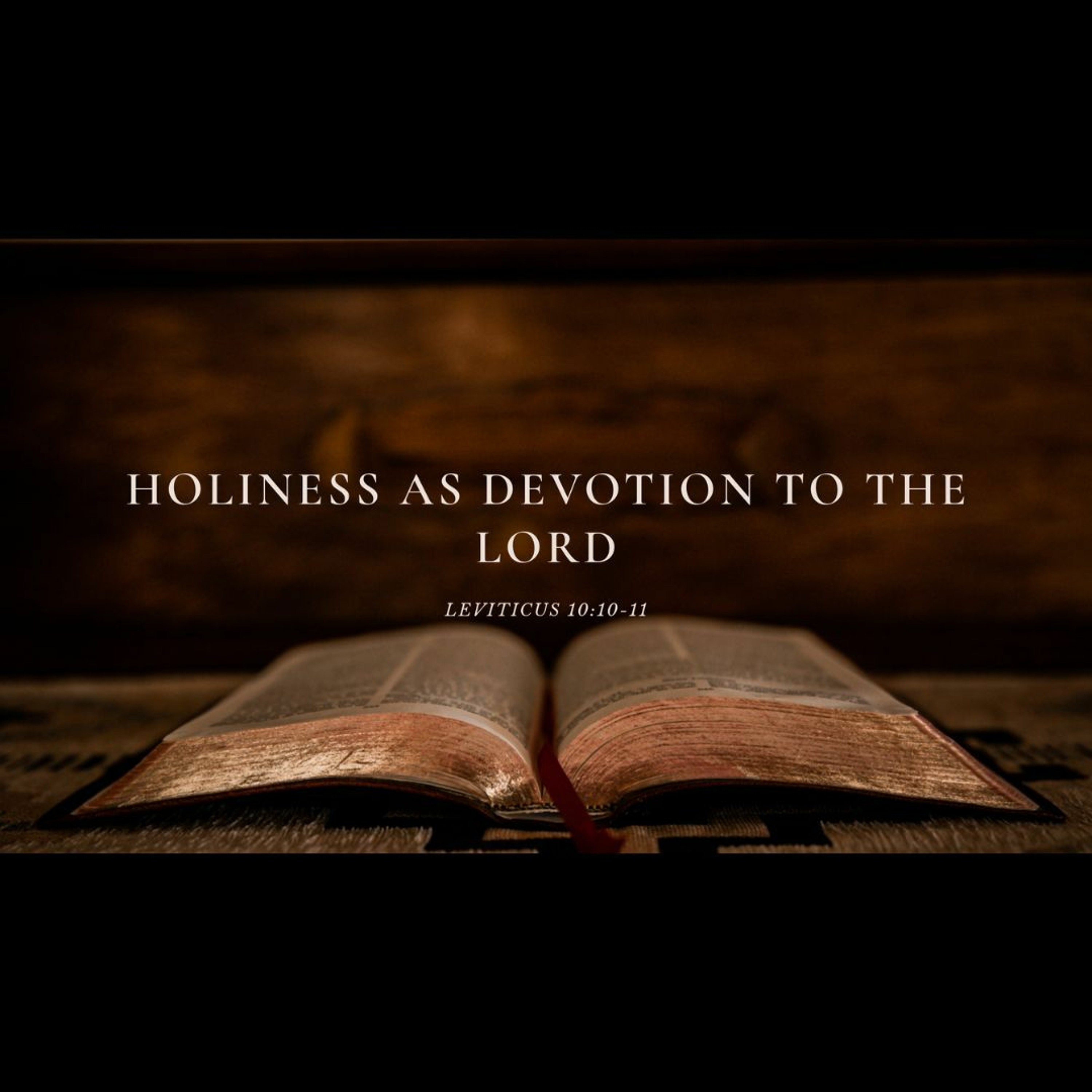 Holiness as Devotion to the Lord (Leviticus 10:10-11)