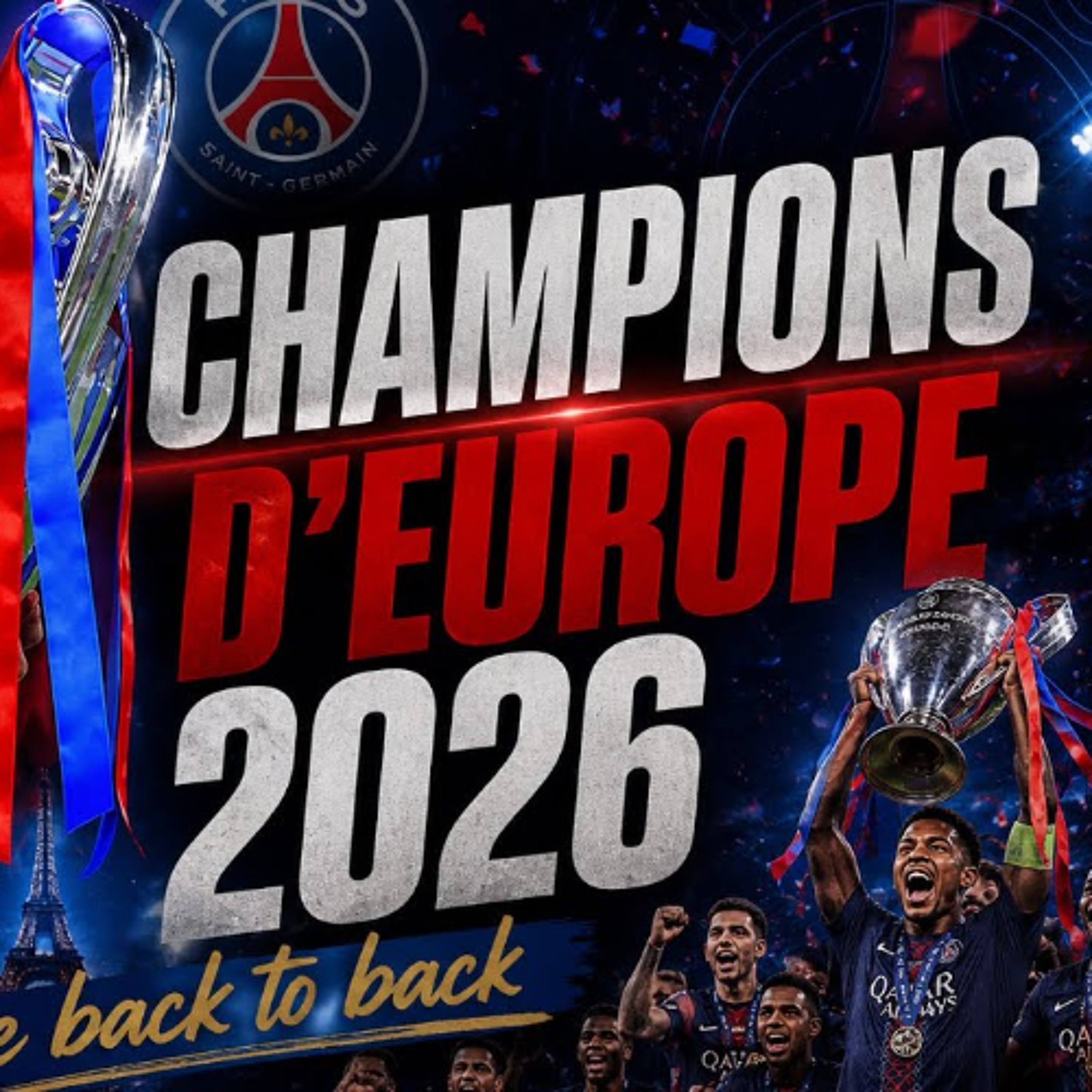 PARIS DOUBLE CHAMPION D'EUROPE ! ❤️💙