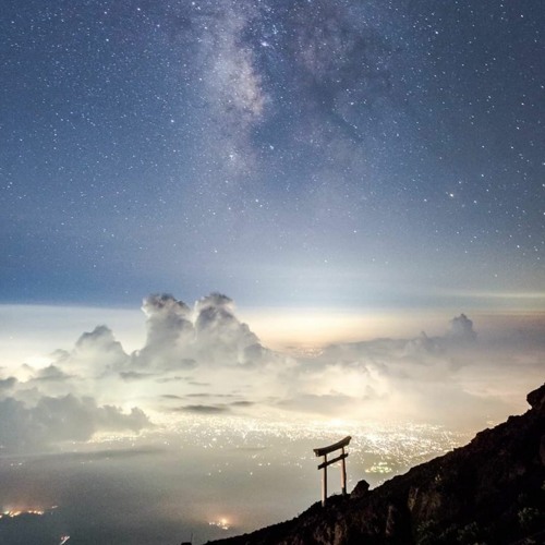 the sky above
