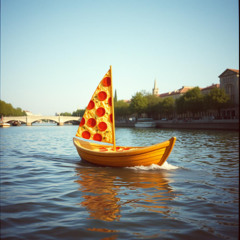 At the Pizza Boat