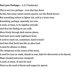 345 Not Love Perhaps by A S J Tessimond