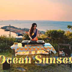 Summer Sunset Over The Ocean