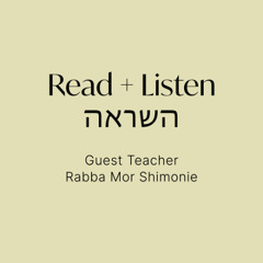 Parashat Noach / Oct 24 / Rabba Mor Shimonie / The Moral Wound and Tikkun of Noach