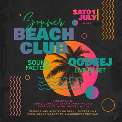 OODEEJ Psytrance Live DJ set at Sound Factory Beach Club 01072023