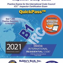 Book B1 Residential Building Inspector QuickPass Study Guide Based On 2021 IRC
