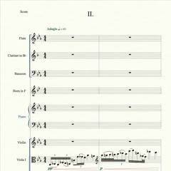 Octet No. 1 In Eb Major, Op. B9c: II. Adagio